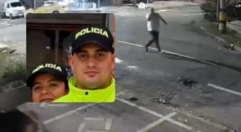 Policías asesinados en Medellín. Fotos: redes sociales - El Colombiano.