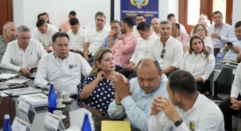 Seis alcalde del departamento llevaron la representación de sus demás colegas ante el presidente electo Abelardo de la Espriella/Foto cortesía Juan Pablo Bayona