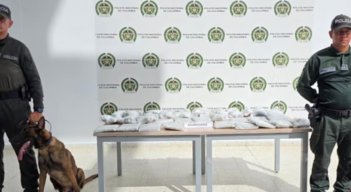 Droga en encomiendas .FOTO: POLICÍA NACIONAL.