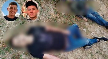 Los cuerpos fueron encontrados entre matorrales, a un costado de la vía principal de la vereda La Madera. / Foto: cortesía
