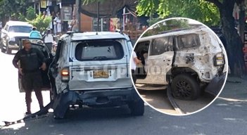 Vehículo de la Policía fue atacado con explosivos en la vía Cúcuta - Puerto SantanderVehículo de la Policía fue atacado con explosivos en la vía Cúcuta - Puerto Santander