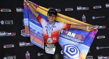 La triatleta Luisa Camila Ardila Torres tuvo una buena experiencia en el Mundial.