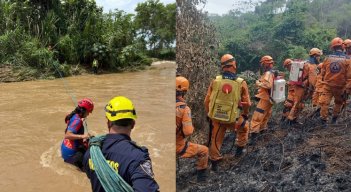 Organismos de socorro El Zulia y Bochalema.