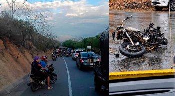 Enfrentamiento en vía a El Zulia. / Foto: cortesía