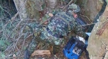 Hallan 250 kilos de explosivos del Eln cerca de una institución educativa en Santander