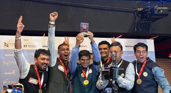 Esta es la delegación de la India, campeona mundial de tejo 2026.