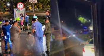 Mujer quedó gravemente herida tras ser arrollada por una motopatrulla de la Policía en Los Patios