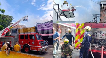 Incendio en el centro de Cúcuta. / Leonardo Favio Oliveros-La Opinión