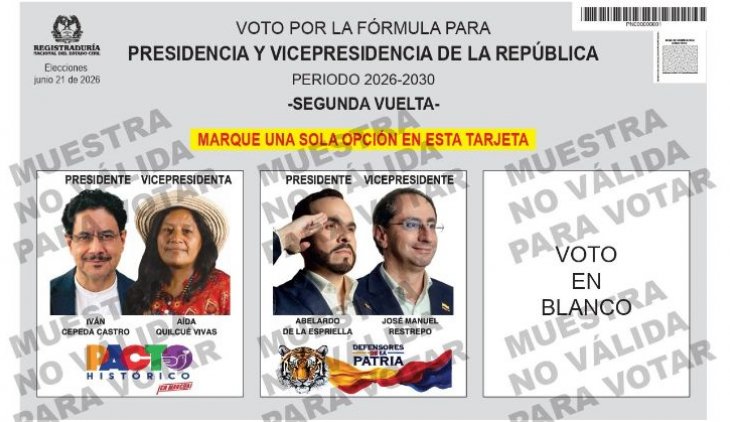 TARJETON ELECTORAL 