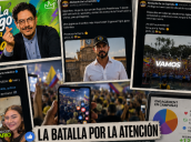 Campaña política en redes sociales.