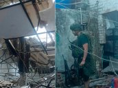 Las instalaciones policiales quedaron totalmente destruidas tras los dos recientes ataques terroristas. / Foto: cortesía