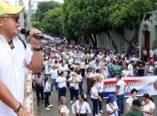 Leonardo Sánchez, presidente de Asinort, convocó al gremio docente al paro nacional del 14 de octubre./Foto Archivo
