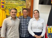 Mesa directiva del Concejo 2027, conformada por Guillermo León (presidente); Sergio Matamoros, Primer Vicepresidente, y Gimena C amacho, segunda vicepresidente./Foto: Cortesía