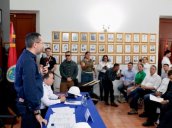 El ministro de Vivienda, Jaime Andrés Beltrán, explicando las directrices del presidente Abelardo de La Espriella para Norte de Santander/Foto: Cortesía