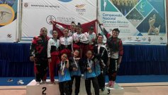 Gran presentación lograron las gimnastas en Paipa.