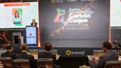 La ministra de Minas y Energía, María Nohemí Arboleda, participó en el primer día de la Cumbre Colombiana del Carbón y Coque, en Bogotá. / Foto: cortesía