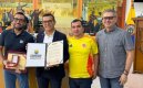 Oliverio Castellanos, con 14 años en el Concejo, fue despedido ayer por sus colegas./Foto: cortesía